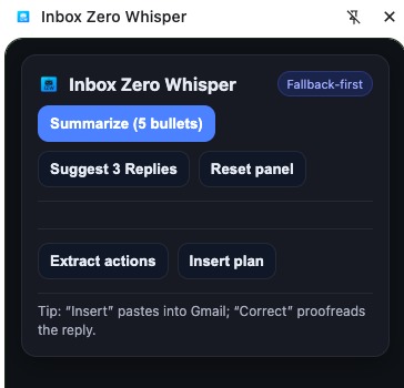 Inbox Zero Whisper – screenshot 2