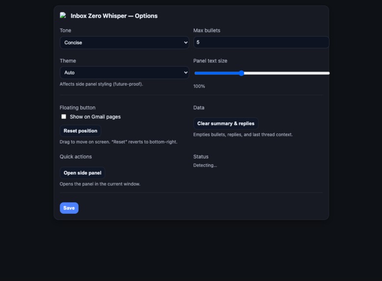 Inbox Zero Whisper – screenshot 4