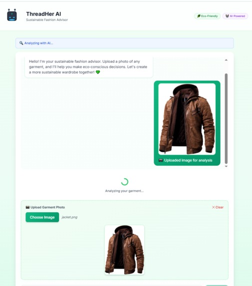 ThreadHer: AI Agent Platform for Sustainable Fashion – screenshot 4