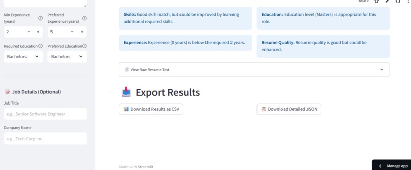  AI Guard -Resume Evaluator 2.0 – screenshot 1