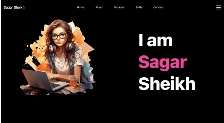 sagar’s Portfolio – screenshot 1
