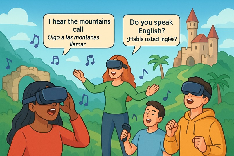 “Immersive Parallel Reality” language learning system – screenshot 1