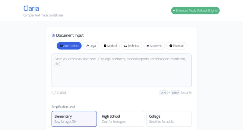 Claria – screenshot 1