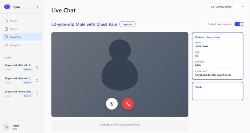 Clyra - AI Patient Simulations for Medical Students – screenshot 4