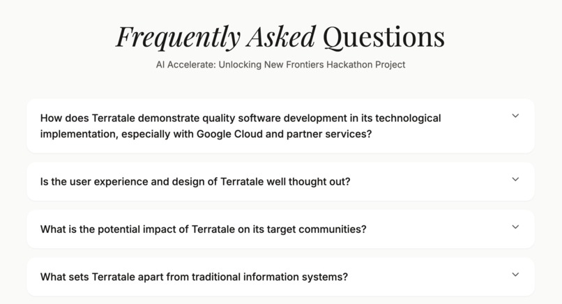  TerraTale - Conversational Eco-Guide with Image Search – screenshot 1