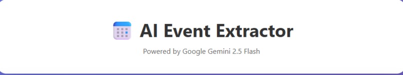 AI Event Extractor – screenshot 1