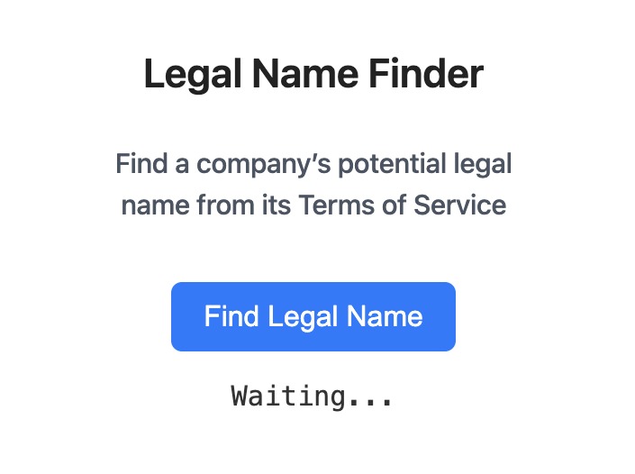 Legal Name Finder – screenshot 1