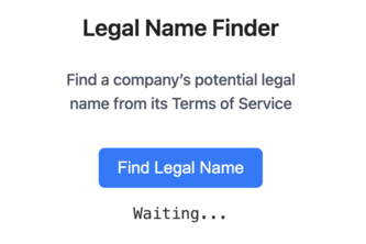 Legal Name Finder