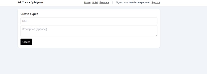 EduTrain - QuizQuest – screenshot 2