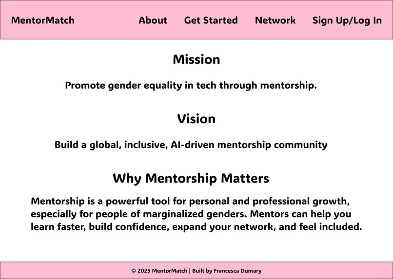 MentorMatch – screenshot 2