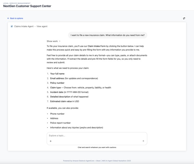 Intelligent Insurance Claims Platform – screenshot 4