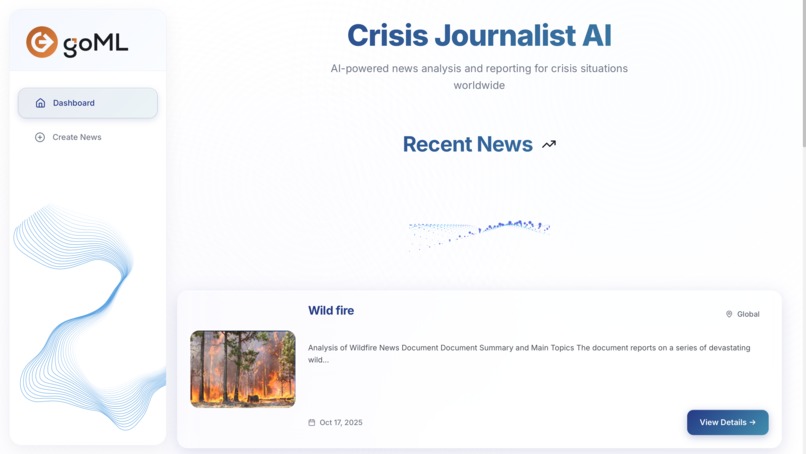 Crisis Journalist AI – screenshot 1