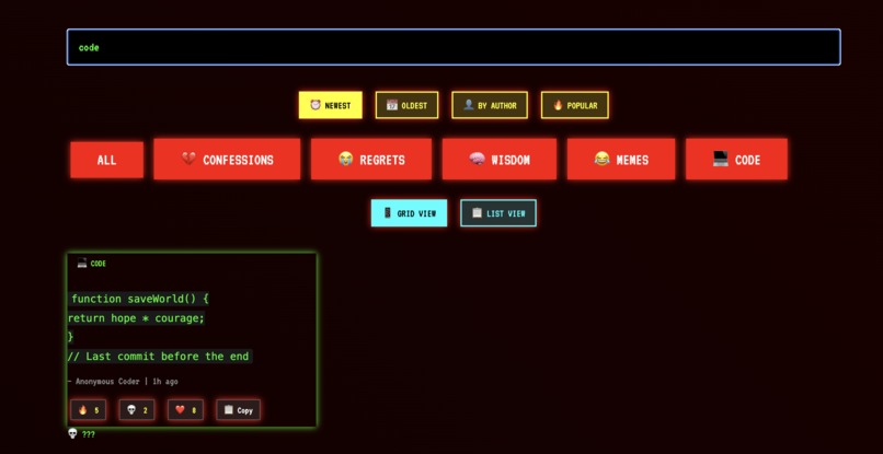 Internet Time Capsule – screenshot 2