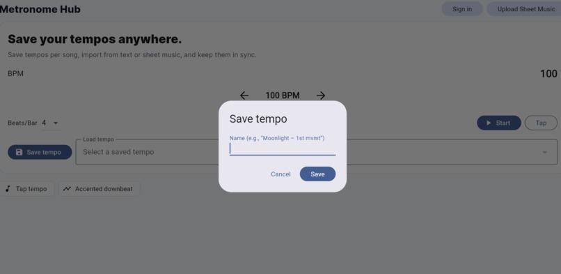 Metronome Hub – screenshot 1