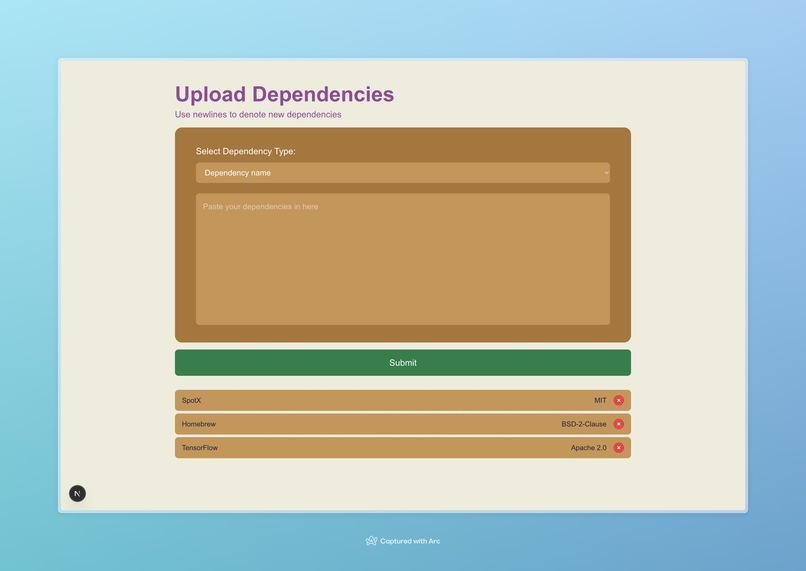 LicenseLens – screenshot 1