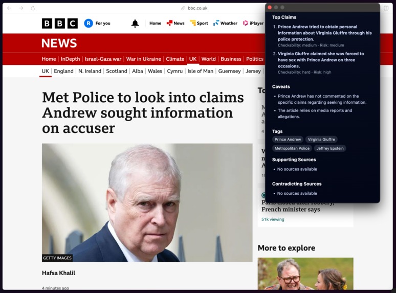 Narrative Lens - Browser Extension – screenshot 3