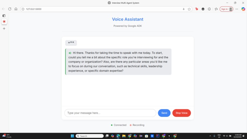 Multi-Agent AI Interview Bot – screenshot 2