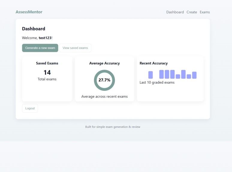 AssessMentor – screenshot 1
