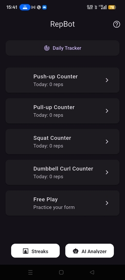 RepBot – screenshot 1