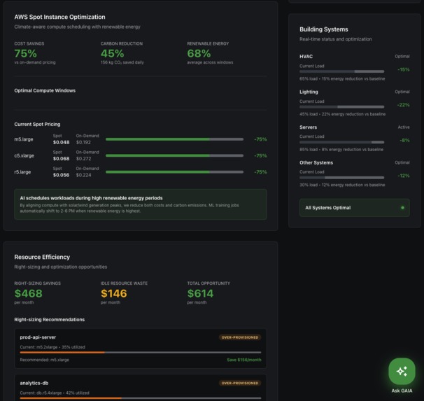 GAIA - Autonomous AI Agent for Climate Solutions – screenshot 3