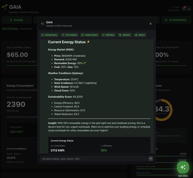 GAIA - Autonomous AI Agent for Climate Solutions – screenshot 9