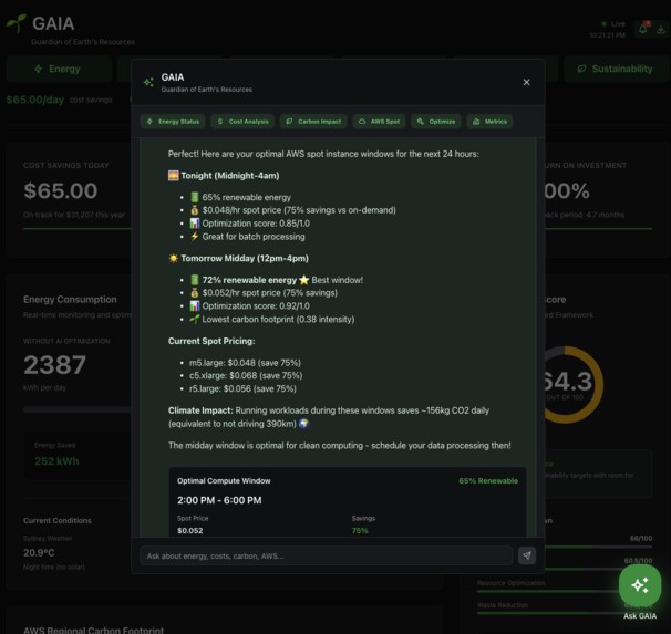 GAIA - Autonomous AI Agent for Climate Solutions – screenshot 10