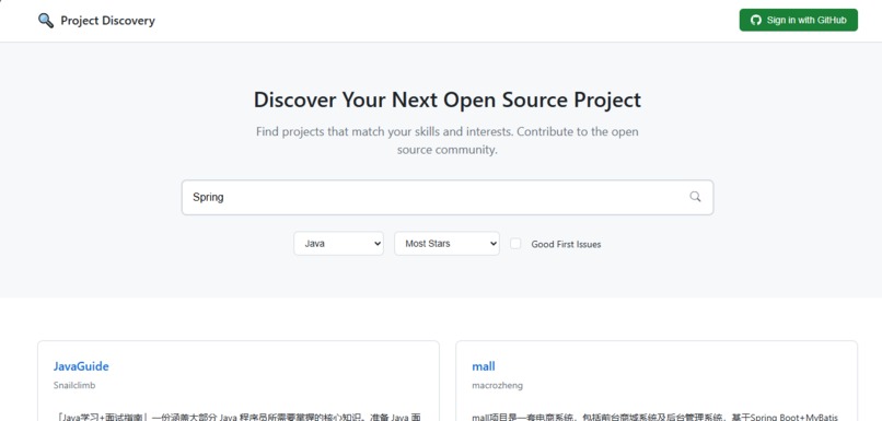 Project Discovery – screenshot 2