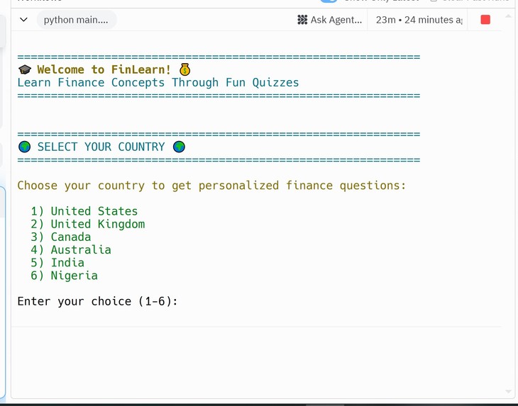 FinLearn - Finance Education Quiz App – screenshot 1