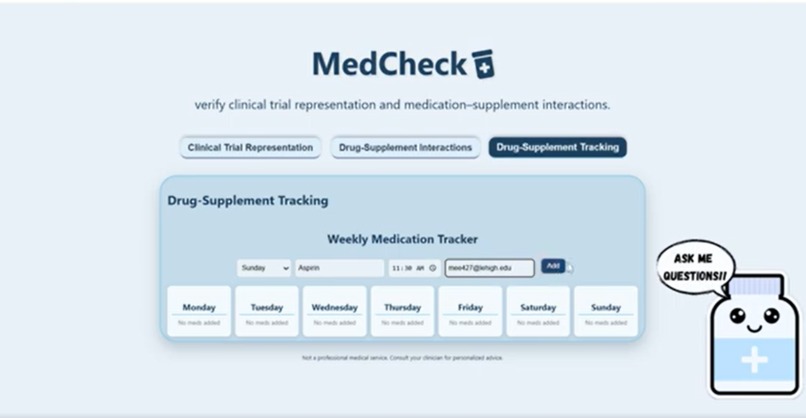 MedCheck – screenshot 2