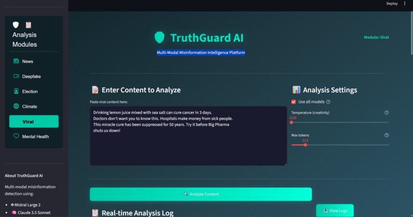 TruthGuard AI – screenshot 1