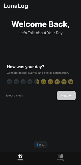 LunaLog – screenshot 2