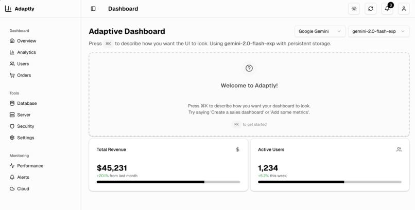 Adaptly - The AI-Adaptive UI Library for React & Next.js – screenshot 4