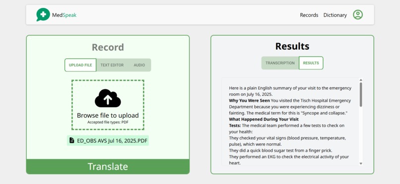 MedSpeak – screenshot 3