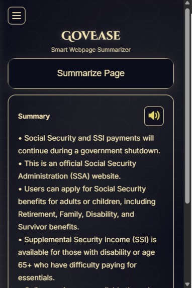 GovEase – screenshot 2