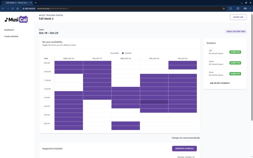 MusiCal – screenshot 1
