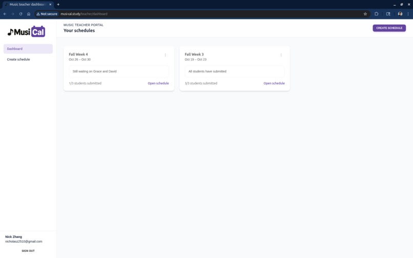 MusiCal – screenshot 2