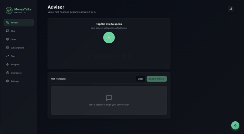MoneyTalks – screenshot 2