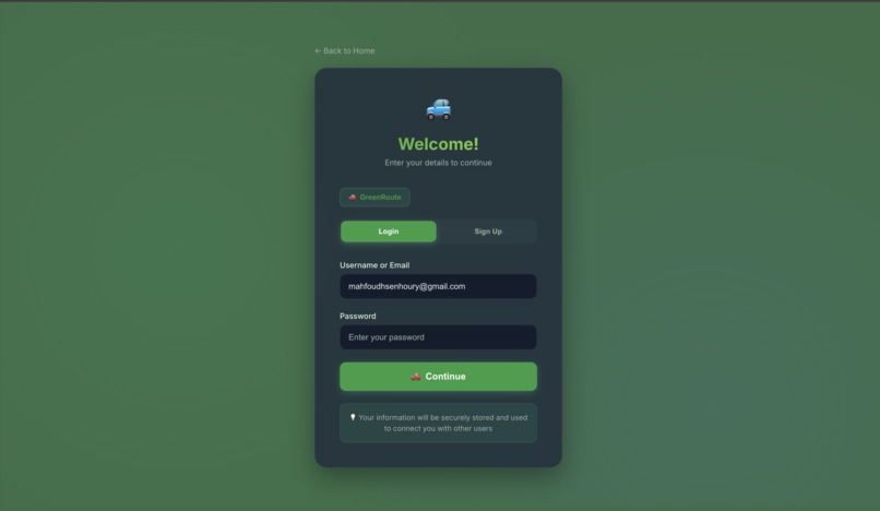 GreenRoute – screenshot 2
