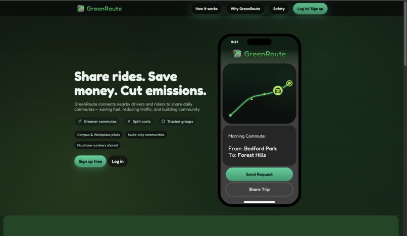 GreenRoute – screenshot 1