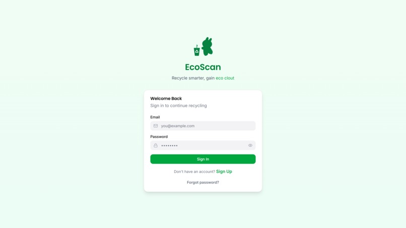 EcoScan – screenshot 1