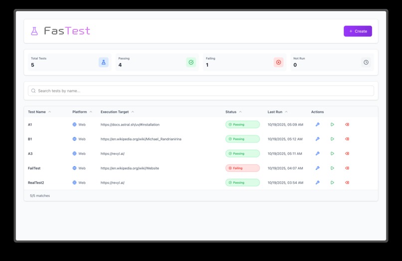 FasTest – screenshot 1