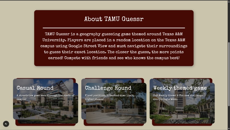 TAMU Guessr – screenshot 2