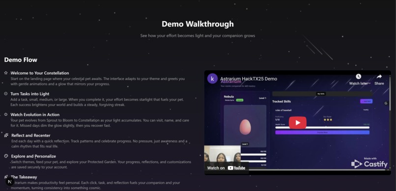 Astrarium - HACKTX25 – screenshot 4