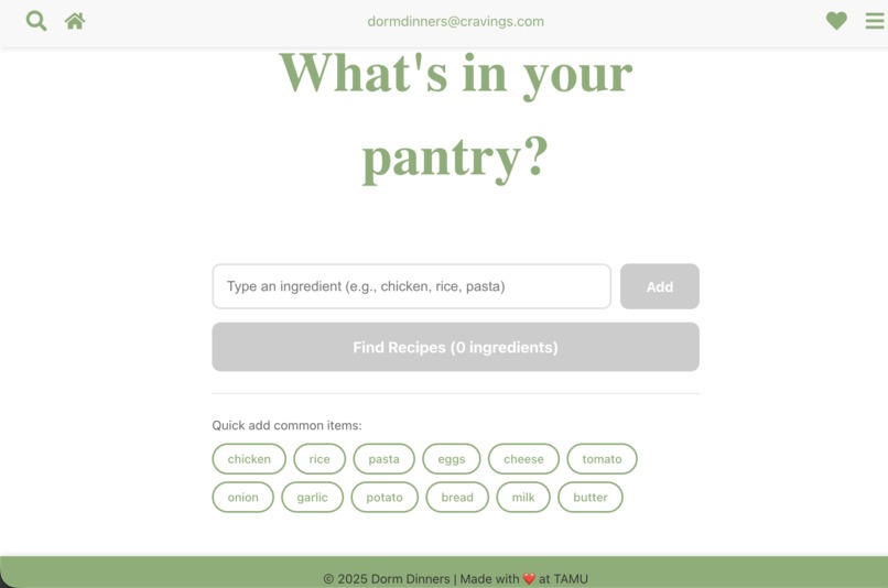 Dorm Dinners – screenshot 2