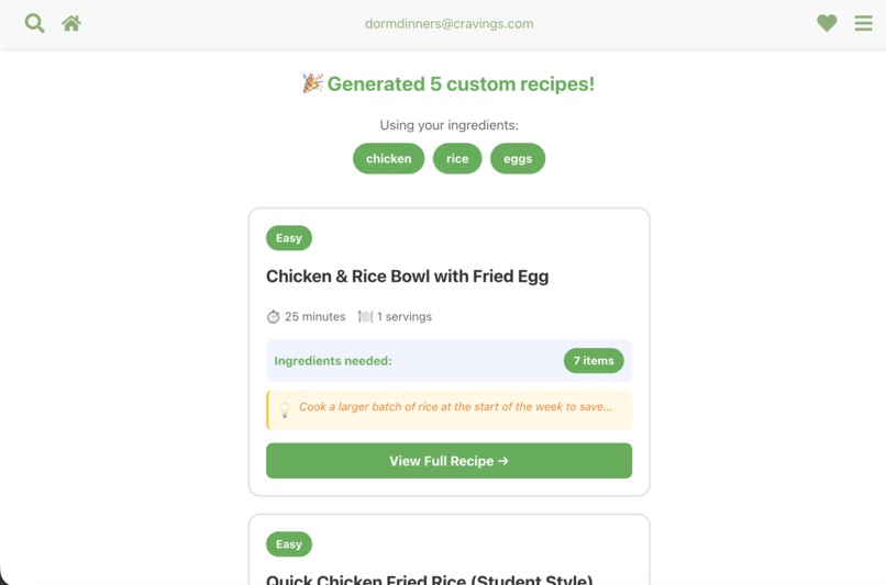 Dorm Dinners – screenshot 4