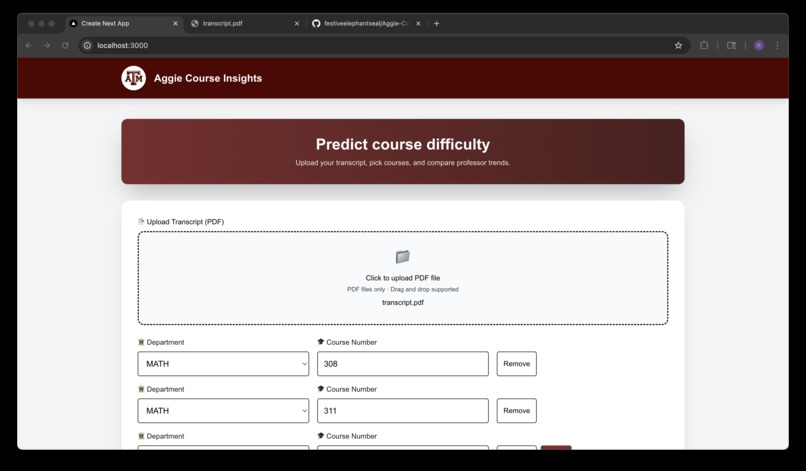Aggie Course Insights – screenshot 1