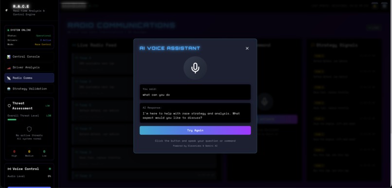 RACE: Real-time Analysis and Control Engine – screenshot 4