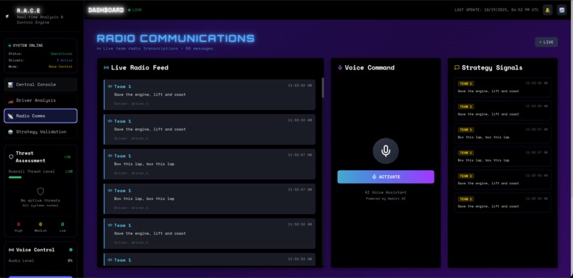 RACE: Real-time Analysis and Control Engine – screenshot 5