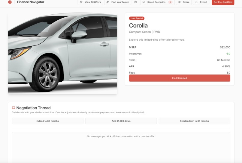 Toyota Finance Navigator – screenshot 8