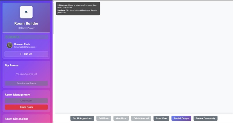 RoomBuilder – screenshot 1